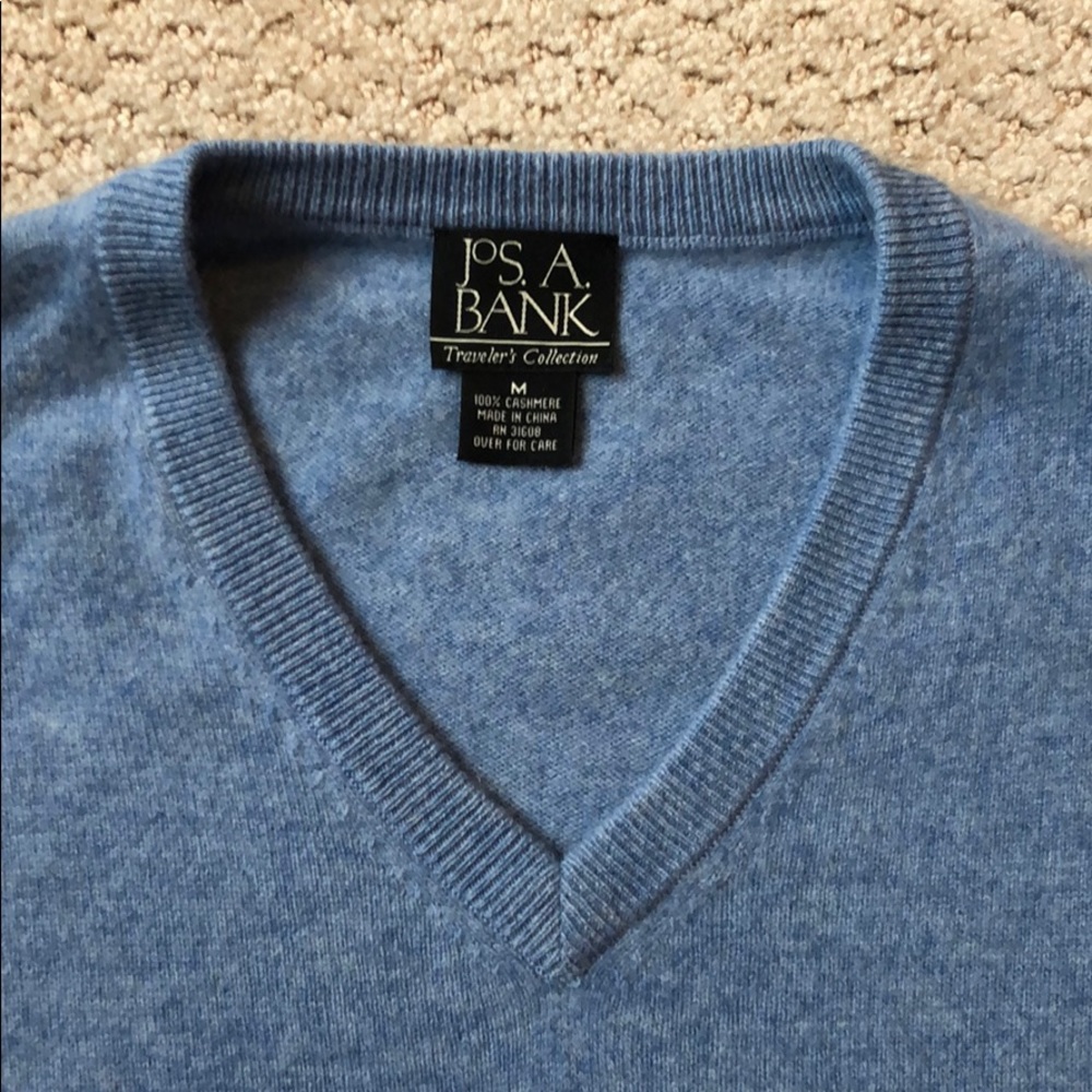 100% cashmere sweater Jos A Banks, medium - Picture 2 of 3